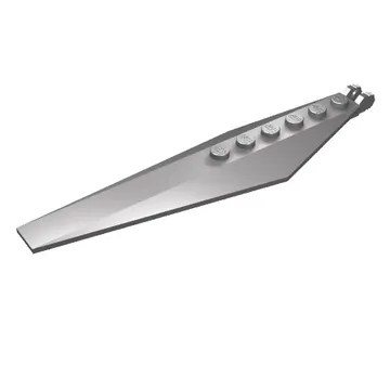 Hinge Plate 1 x 12 Locking with Angled Side Extensions and Tapered Ends, 7 Teeth