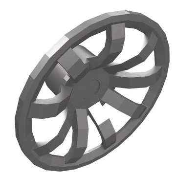 Wheel Cover 9 Spoke - 24mm D.