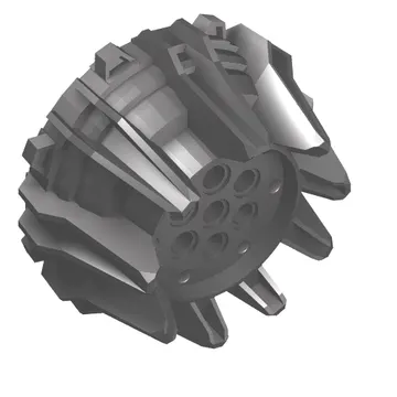 Wheel Hard Plastic with Small Cleats and Flanges