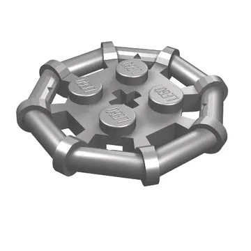 Plate Special 2 x 2 with Bar Frame Octagonal, Reinforced, Completely Round Studs
