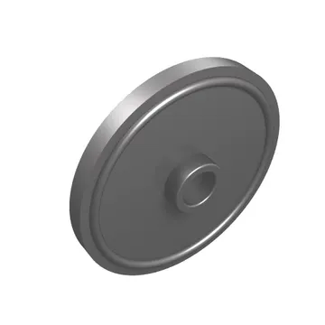 Shield Round with Stud and Raised Rim [Plain]
