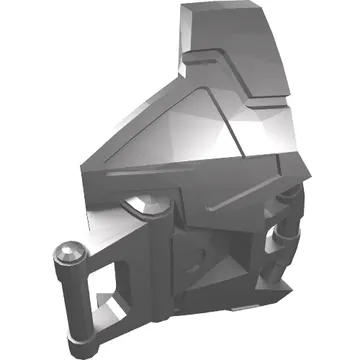 Large Figure Chest Cover, Armour with Angled Bar on Top and Straight Bar on Bottom