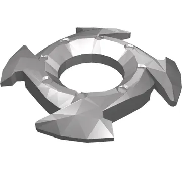 Ring 4 x 4 with 2 x 2 Opening and 4 Arrow Ends (Ninjago Spinner Crown)