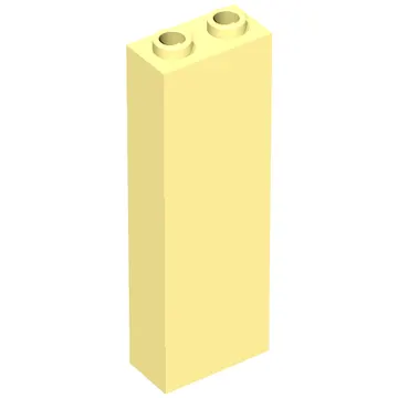 Brick 1 x 2 x 5 with Blocked Open Studs and Bottom Stud Holder with Asymmetric Ridges