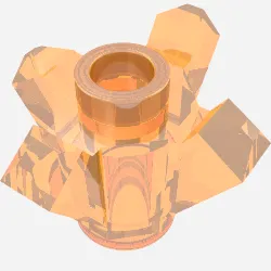 Rock 1 x 1 Crystal 4 Point