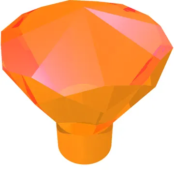 Rock 1 x 1 Jewel / Gem 24 Facet