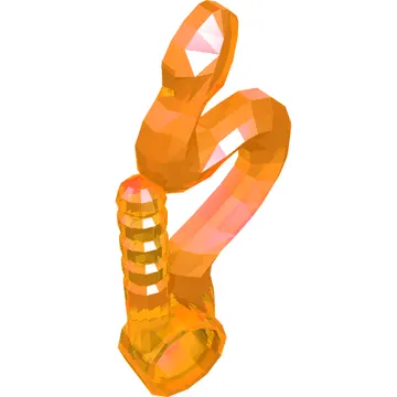 Equipment Whip Bent with Snake Head and Pin Hole