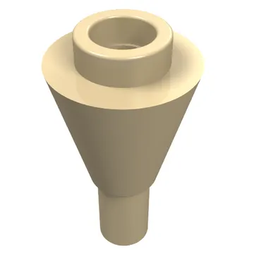 Cone 1 x 1 Inverted with Bar at Bottom (Ice Cream Cone)
