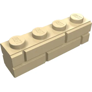 Brick Special 1 x 4 with Masonry Brick Profile