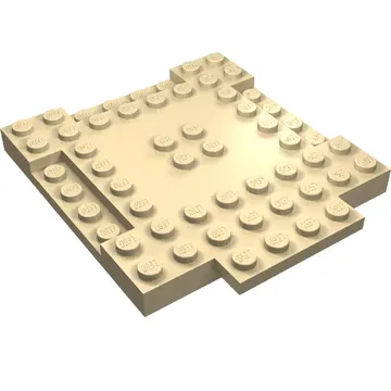Plate Special 8 x 9 x 2/3 with 1 x 4 Recessed