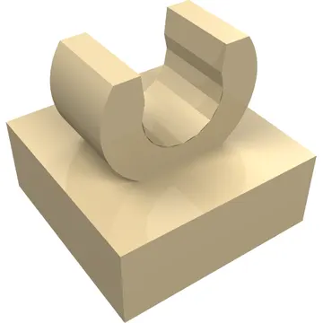 Tile Special 1 x 1 with Clip with Rounded Edges
