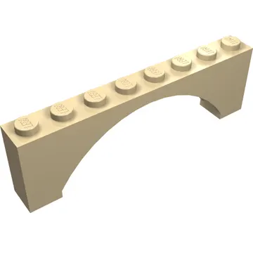 Brick Arch 1 x 8 x 2 Raised