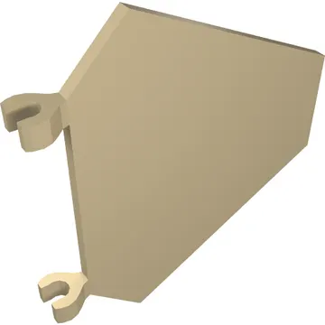 Flag 5 x 6 Hexagonal with U Clips