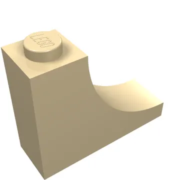 Brick Curved 1 x 3 x 2 Inverted [Inside Bow]