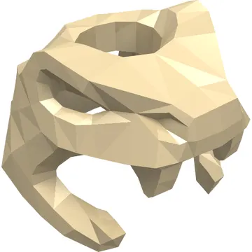 Headdress Snake Skull