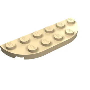 Plate Round Corners 2 x 6 Double