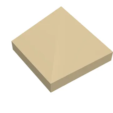 Brick Sloped 45° 1 x 1 x 2/3 Quadruple Convex [Pyramid]