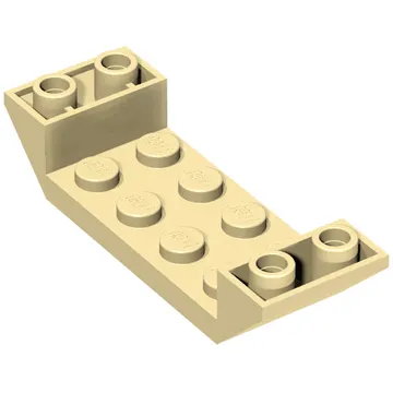 Brick Sloped Inverted 45° 6 x 2 Double with 2 x 4 Recessed
