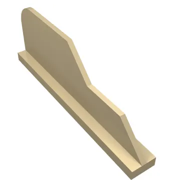 Tail 8 x 1 with Stepped Fin