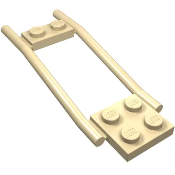 Animal / Creature Accessory, Horse Hitching, 1 x 2 Plate and 2 x 2 Plate [Studded]