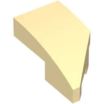 Brick Wedged, Curved 2 x 1 with Stud Notch Left