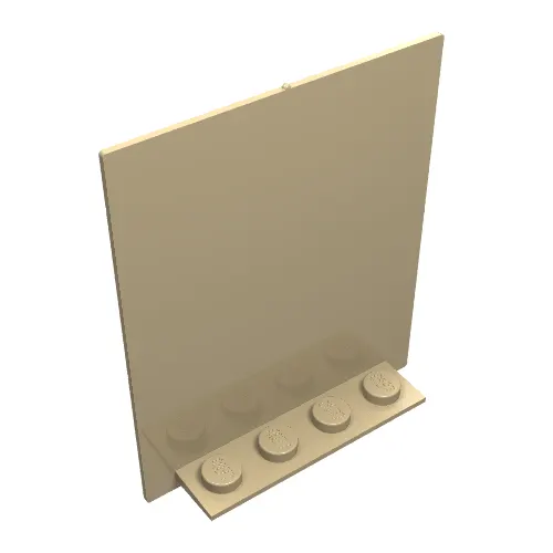 Door 2 x 5 x 5 Swivel, Flat Base