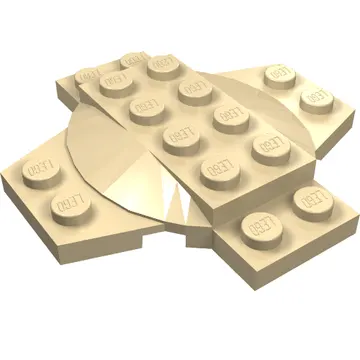 Plate Special 6 x 6 x 2/3 Cross with Dome