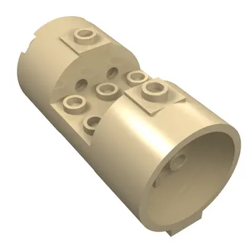 Cylinder 3 x 6 x 2 2/3 Horizontal Hollow Studs