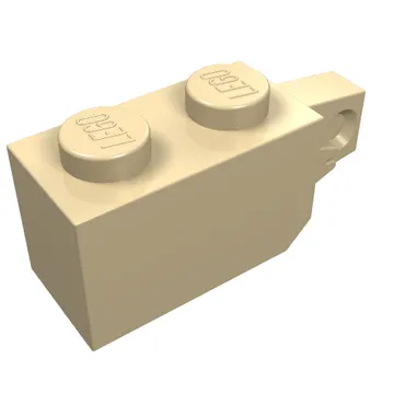 Hinge Brick 1 x 2 Locking with 1 Finger Vertical End