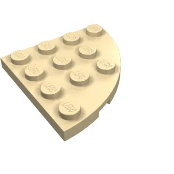 Plate Round Corner 4 x 4