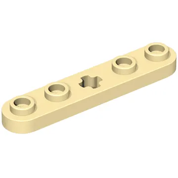 Technic Plate 1 x 5 with Smooth Ends, 4 Studs and Centre Axle Hole