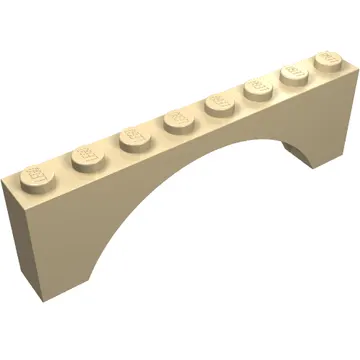 Brick Arch 1 x 8 x 2