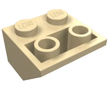 Brick Sloped Inverted 45° 2 x 2 [Ovoid Bottom Pin, Bar-sized Stud Holes]