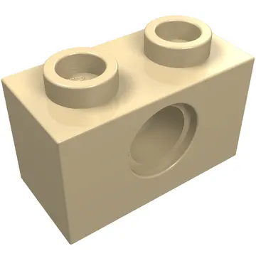 Technic Brick 1 x 2 [1 Pin Hole]