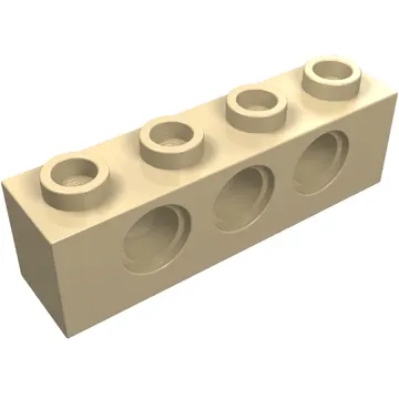 Technic Brick 1 x 4 [3 Pin Holes]