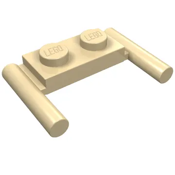 Plate Special 1 x 2 with Handles [Flat Ends / Low Attachment]