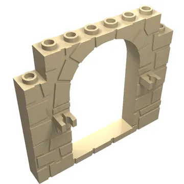 Door Frame 1 x 8 x 6 with Moulded Stone Print and Clips