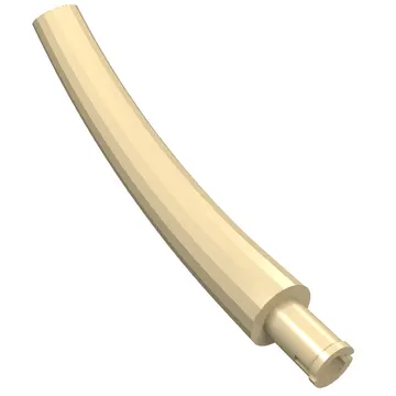 Animal Body Part / Plant, Tail / Neck / Branch / Trunk, Middle Section with Pin, Round Pin Hole