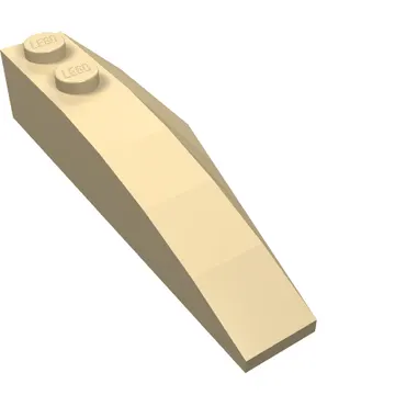Brick Wedged, Curved 6 x 2 Left, Inner Ridges