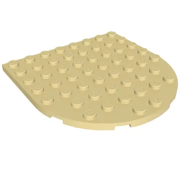 Plate 8 x 8 with Rounded End