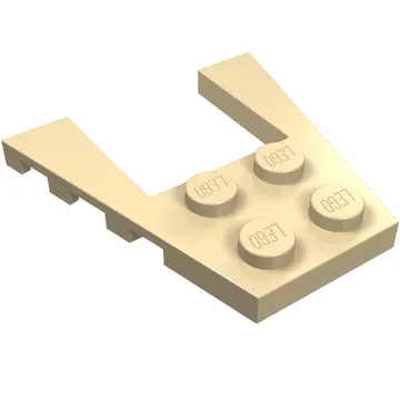 Wedge Plate 4 x 4 with 2 x 2 Cutout