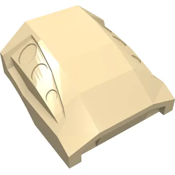 Brick Curved 2 x 2 No Studs - 3 Recessed Side Ports