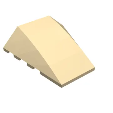 Brick Wedged, Curved 4 x 4 No Top Studs