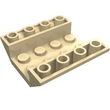 Brick Sloped Inverted 45° 4 x 4 Double with 4 x 2 Recessed