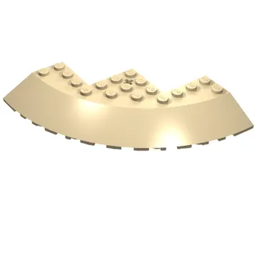 Brick Round Corner 10 x 10 with Slope 33° Edge, Axle Hole, Facet Cutout