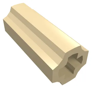 Technic Axle Connector Smooth [with x Hole + Orientation]
