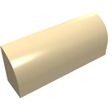 Brick Curved 1 x 4 x 1 1/3 No Studs, Lowered Inside Support