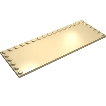 Plate Special 6 x 16 with Studs on 3 Edges