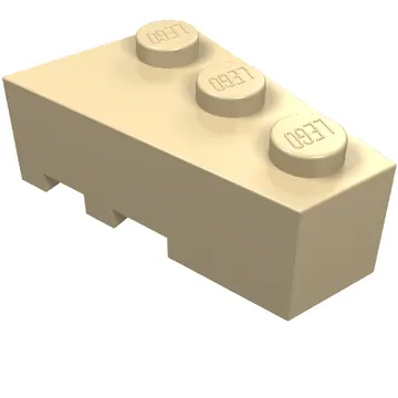 Brick Wedged, Angled 3 x 2 Right