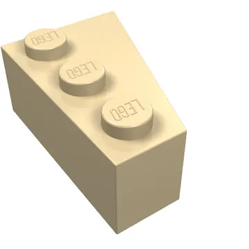 Brick Wedged, Angled 3 x 2 Left